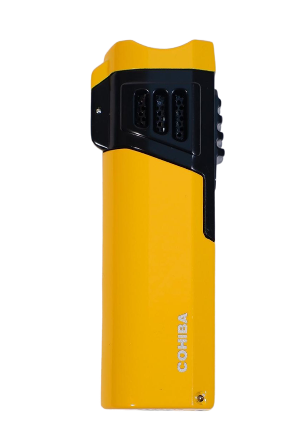 TR9583,Cohiba 4 Torch Pürmüz Delici Sarı Metal Puro Çakmağı