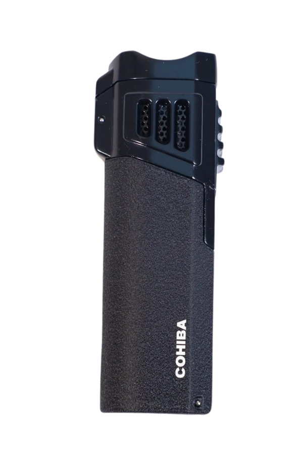 TR9582,Cohiba 4 Torch Pürmüz Delici Siyah Metal Puro Çakmağı