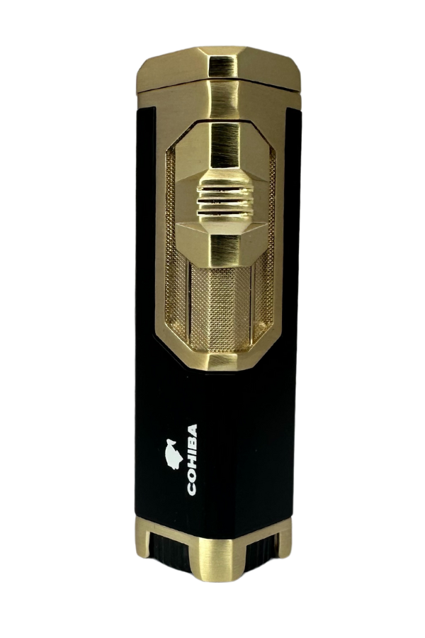 TR7623,Cohiba 4 Torch Pürmüz Siyah-Gold Puro Çakmağı