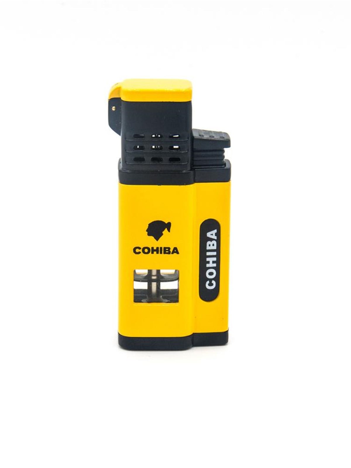 TR1351,Cohiba 4 Torch Sarı-Siyah Puro Çakmağı