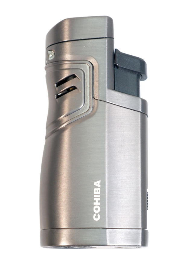 TR9514,Cohiba 4 Torch Pürmüz Delici Gunmetal Metal Puro Çakmağı