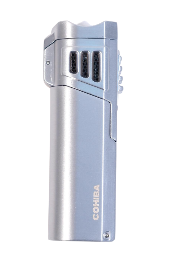 TR9581,Cohiba 4 Torch Pürmüz Delici Gümüş Metal Puro Çakmağı