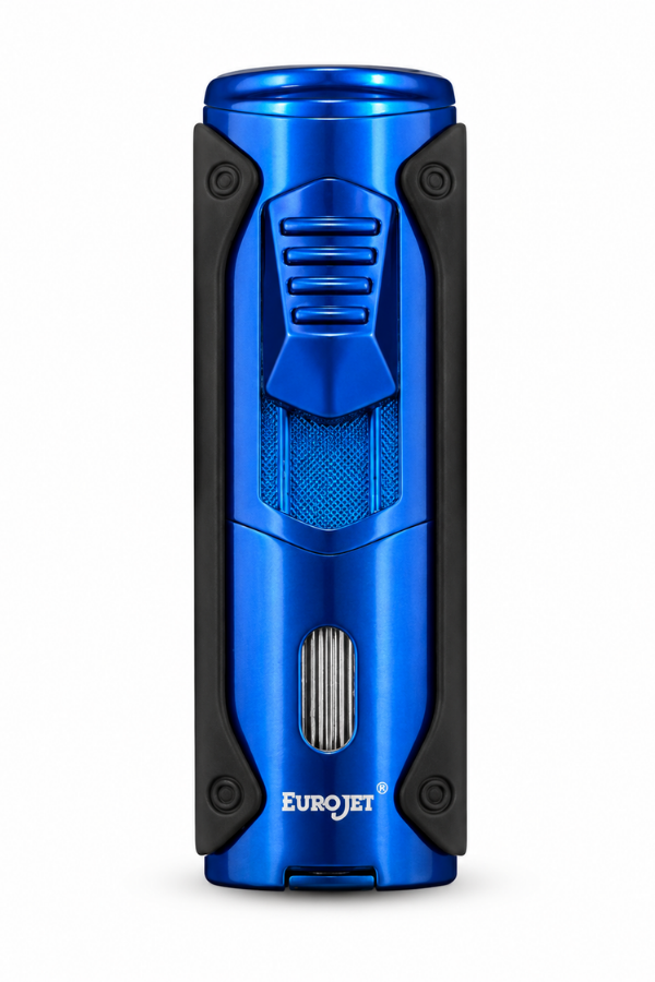 TRM1022,Eurojet Dört Torch Pürmüz Mavi Siyah Puro Çakmağı