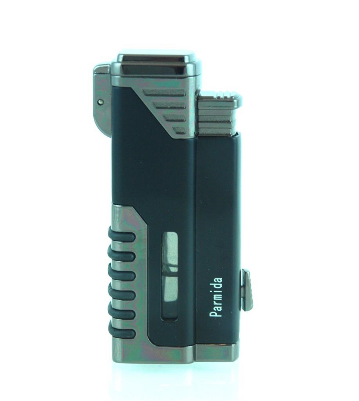 TR2424,Parmida Dört Torch Siyah-Gunmetal Puro Çakmağı 