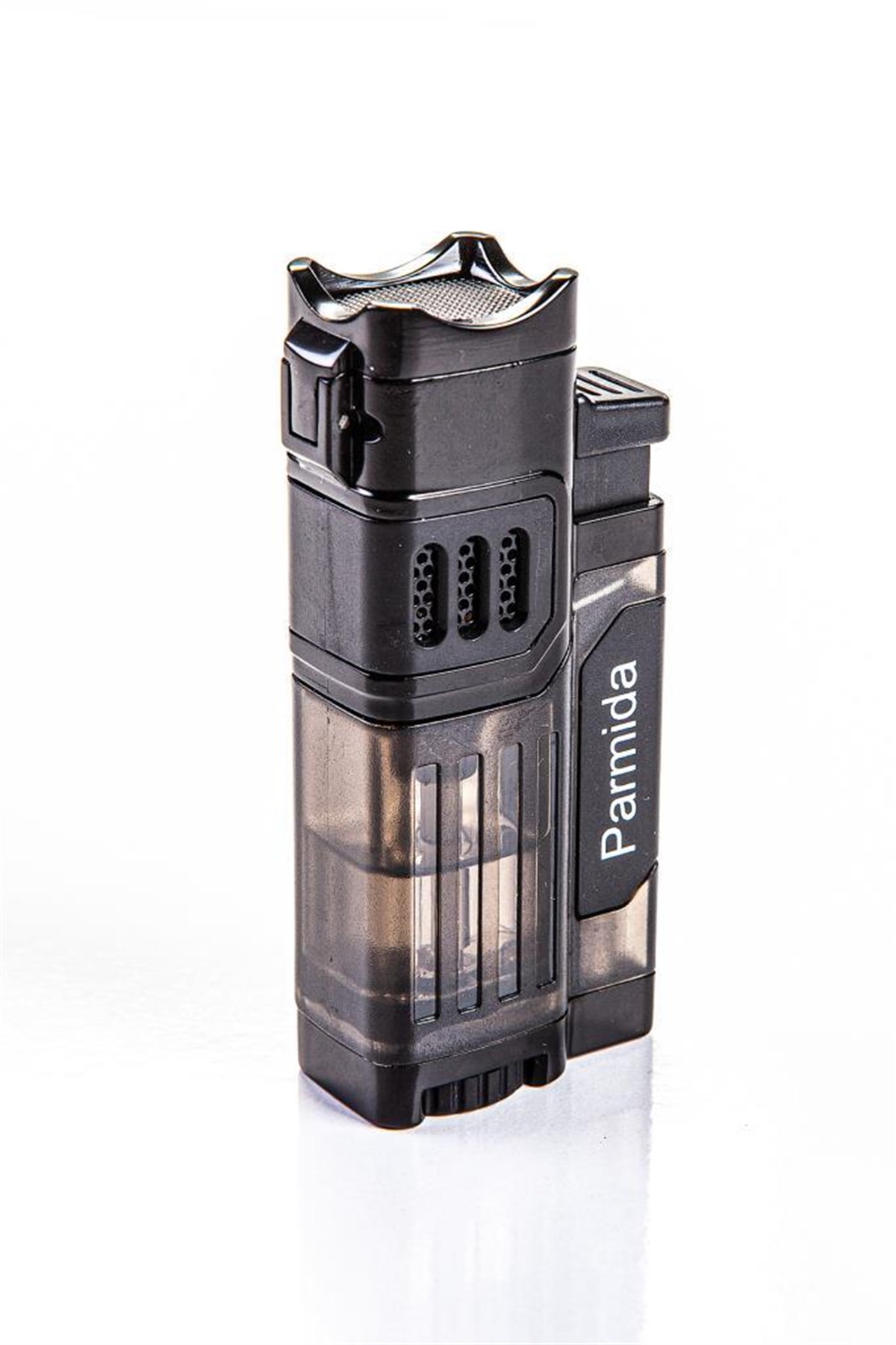 TR2427,Parmida Dört Torch Siyah Puro Çakmağı 