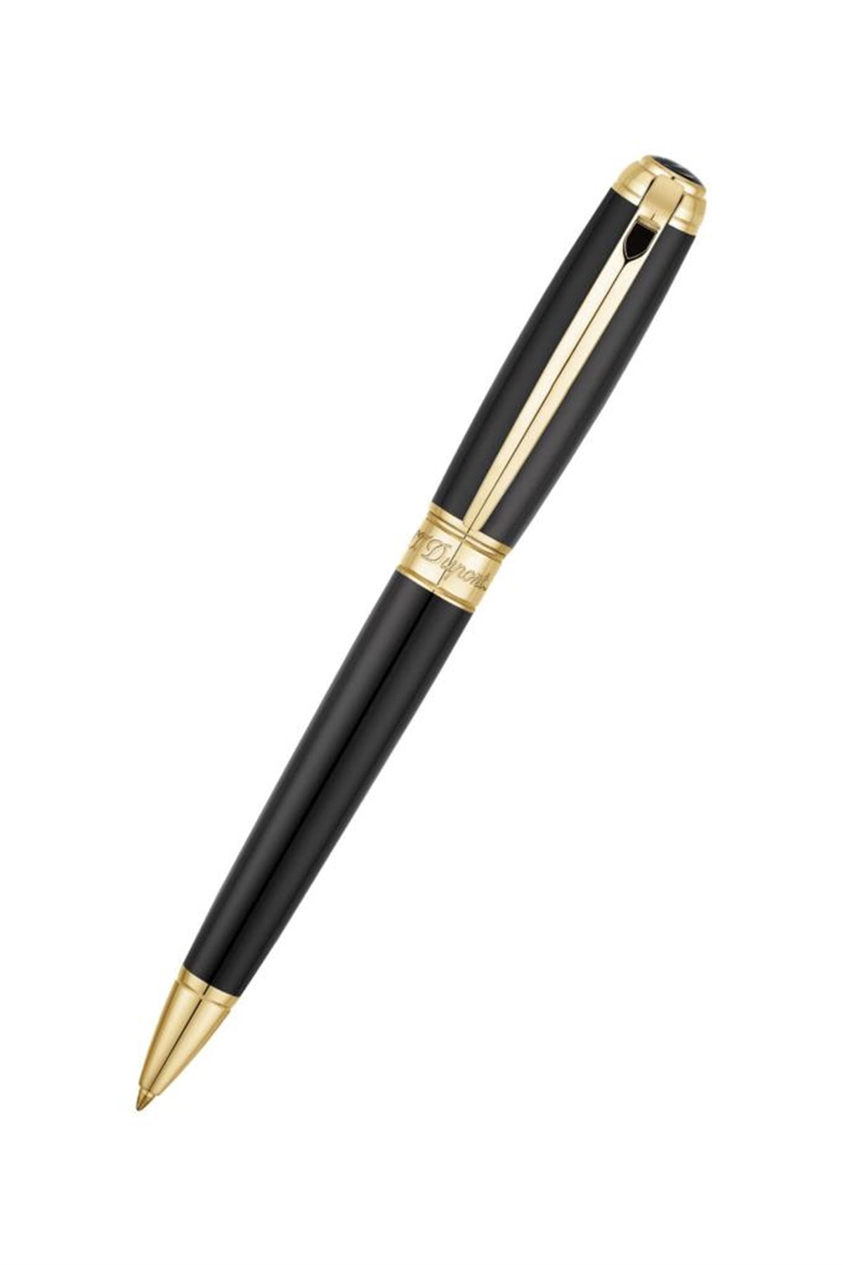 TR4561,S.T Dupont Line D Siyah -Gold Tükenmez Kalem 415101