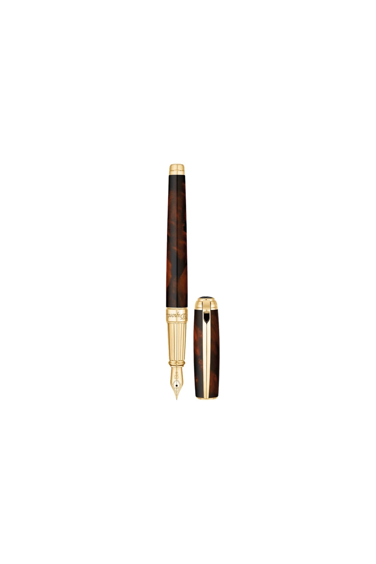 TR4485,S.T Dupont Kahverengi Büyük Dolma Kalem 410106