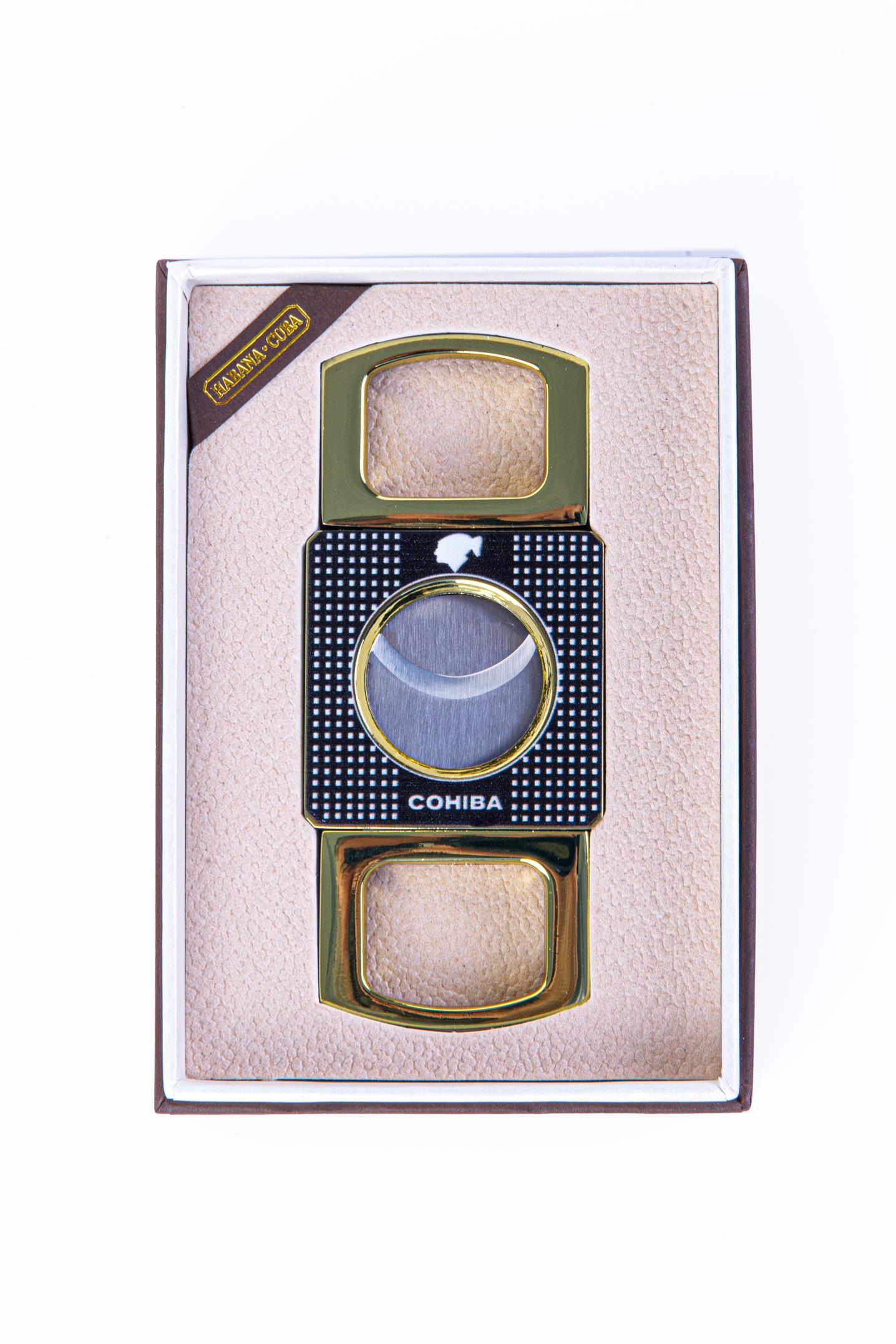 TR8298,Cohiba Gold-Siyah Metal Puro Makası Kesici