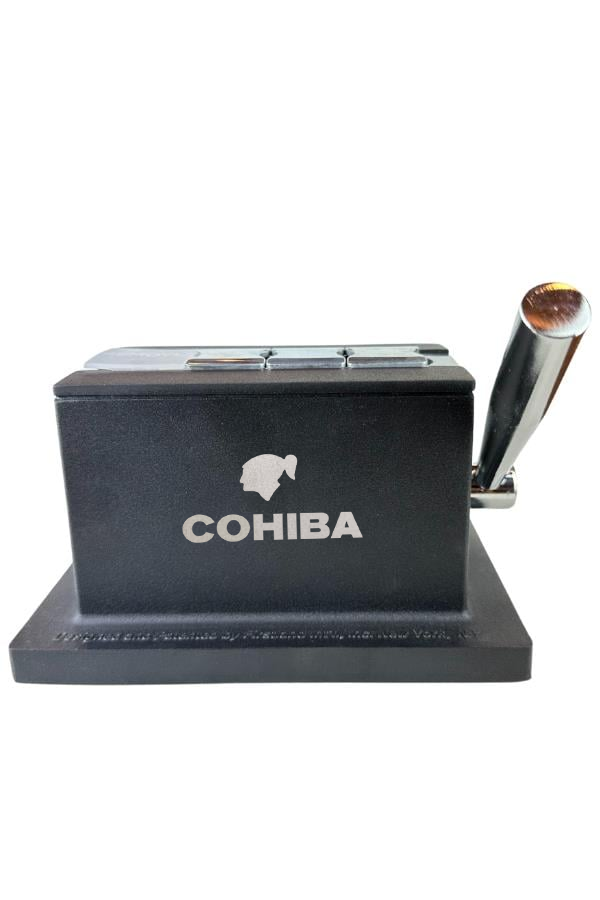 TR8730,Cohiba Siyah Masa Tipi 4 Fonksiyonlu Metal Puro Makası Kesici