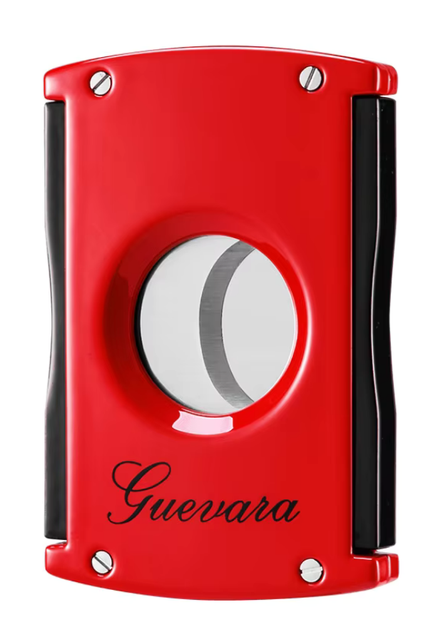 TR7755,Guevara Siyah-Kırmızı Metal Puro Makası Kesici