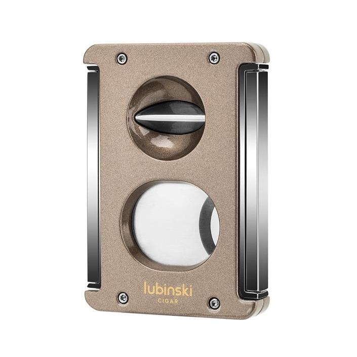 LB-332,Lubinski Sehpalı-Delicili Premium Puro Kesici Lazer Bıçak Double Cutter Kahve(60Ring)