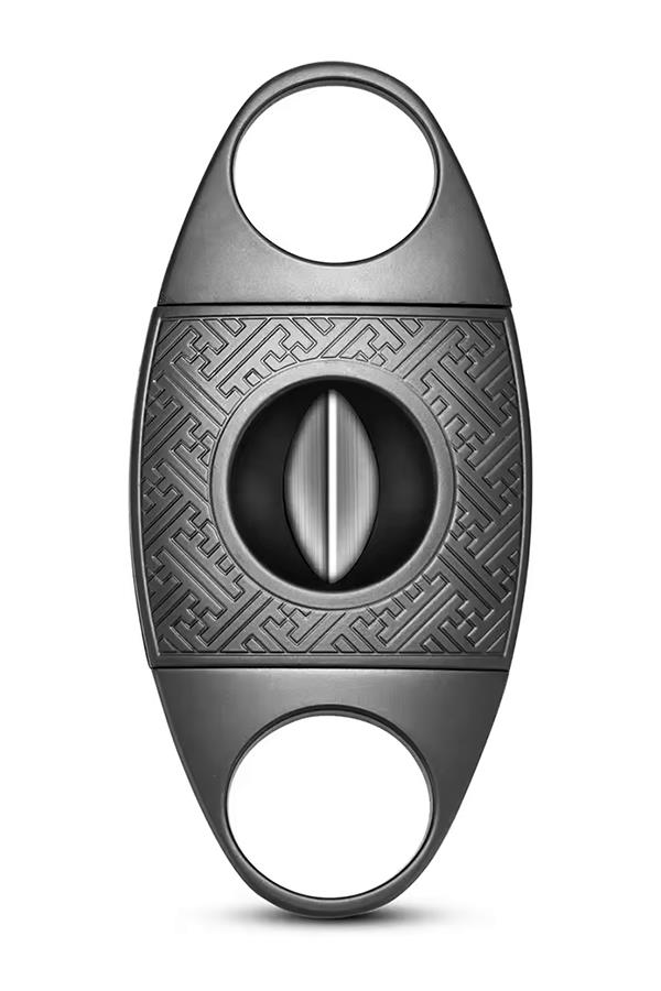 TR7122,PQ Gunmetal Metal İşlemeli Puro Makası Kesici
