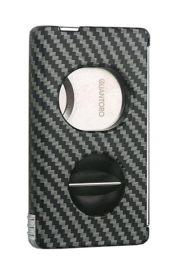 TRZ2007,Quantoro Karbon Desenli V-Cut & Giyotin Metal Puro Makası Kesici