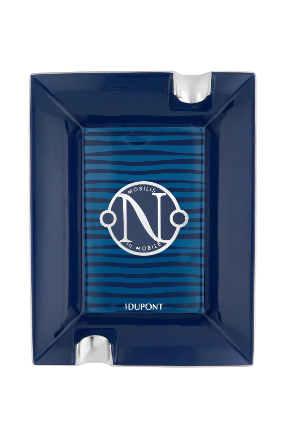 TR9128,S.T. Dupont Porselen 20.000 Leagues Under the Seas Gulf Stream Mavi İkili Küllük 6451