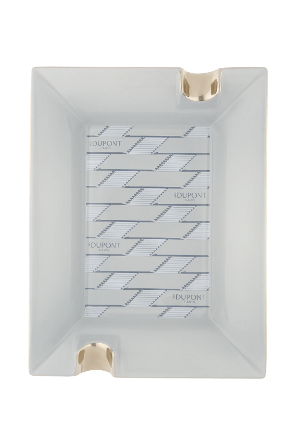 TR8422,S.T. Dupont Monogram Açık Gri İkili Puro Küllüğü 6480