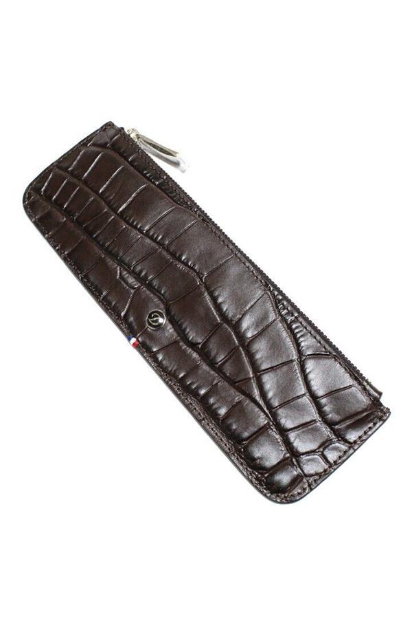 TR6935,S.T. Dupont Croco Dandy Kahverengi Kalem Çantası 180162