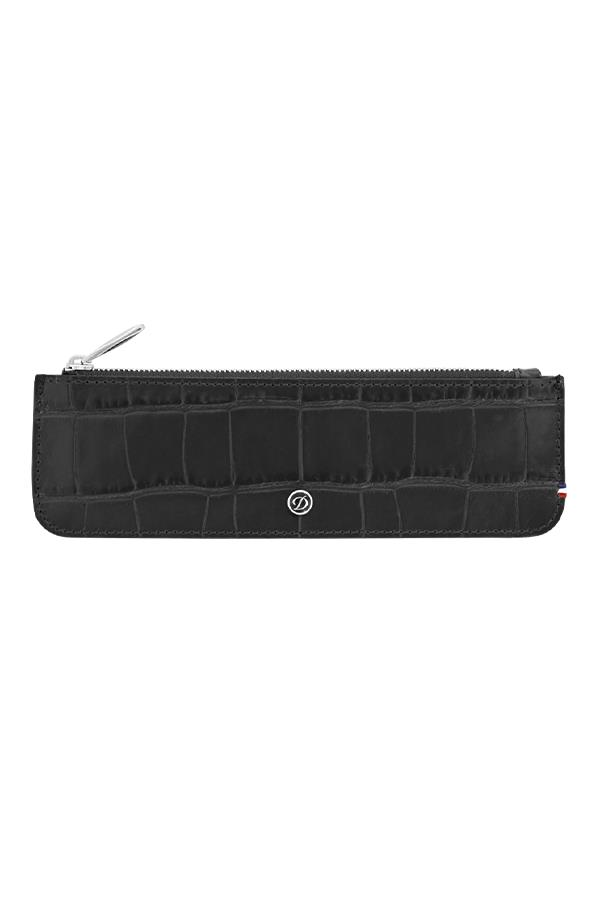 TR6932,S.T. Dupont Croco Dandy Siyah Kalem Çantası 180062