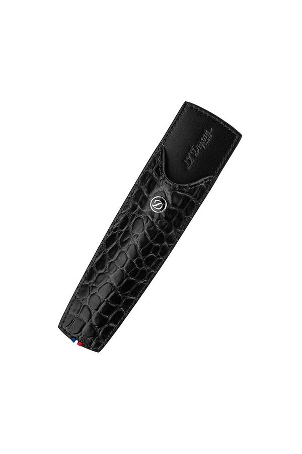 TR6931,S.T. Dupont Croco Dandy Siyah Tekli Kalem Kılıfı 180061