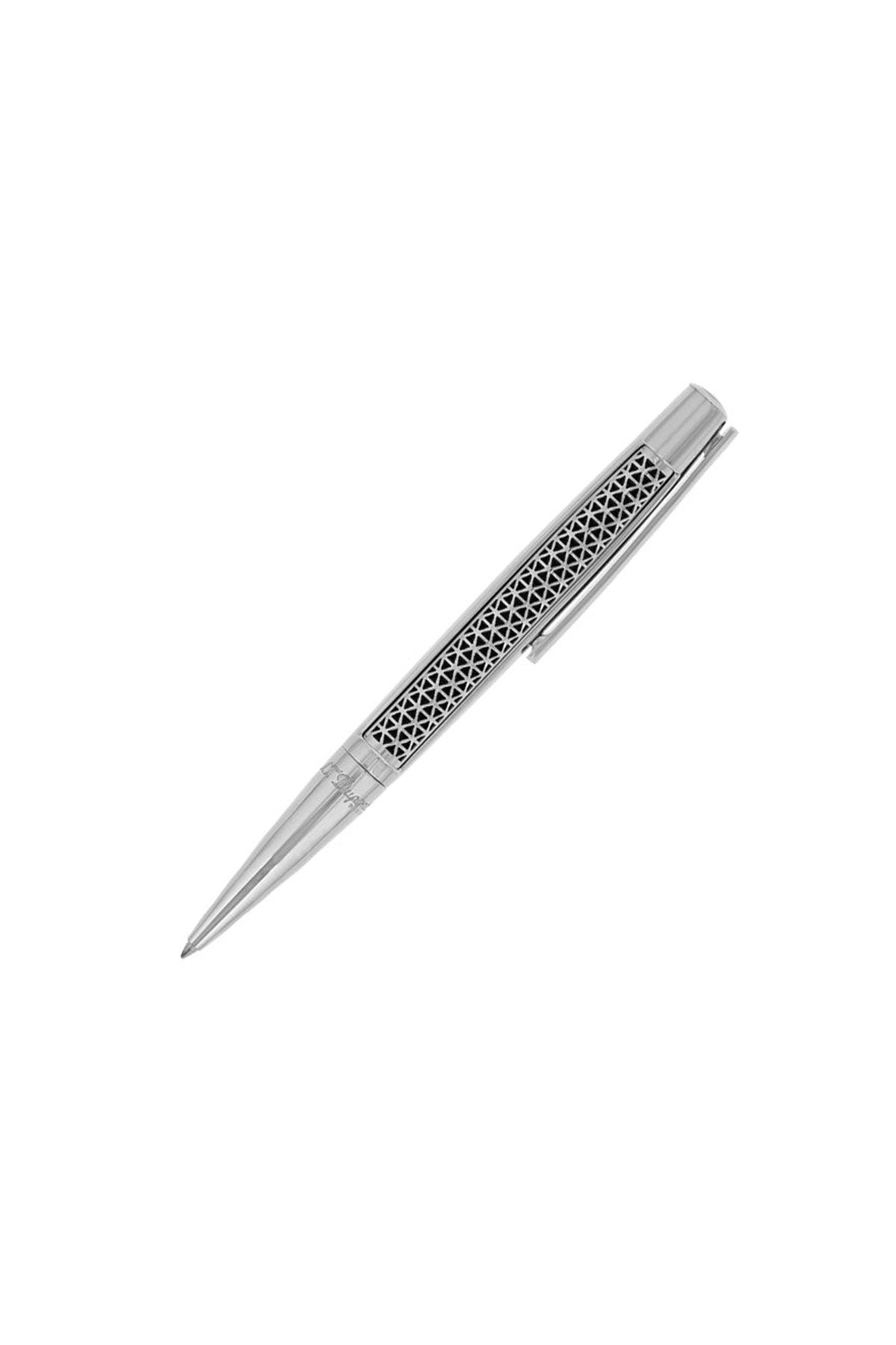 TR4838,S.T. Dupont İşlemeli Gümüş Tükenmez Kalem 405732
