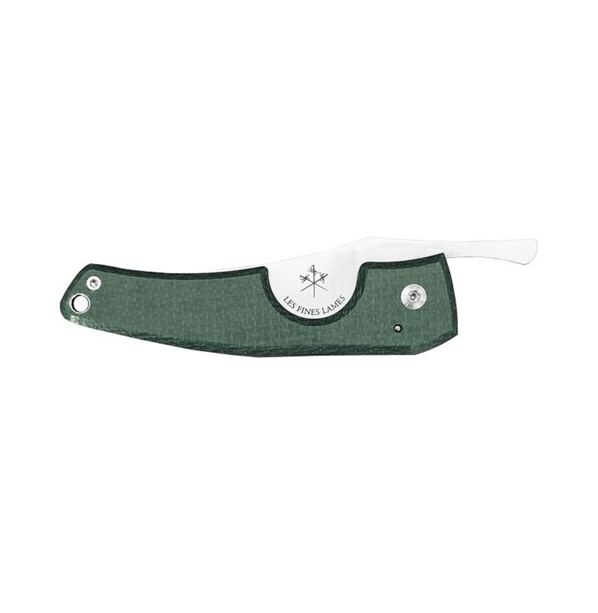 TR2221,Le Petit by Les Fines Lames Micarta Yeşil Puro Kesici