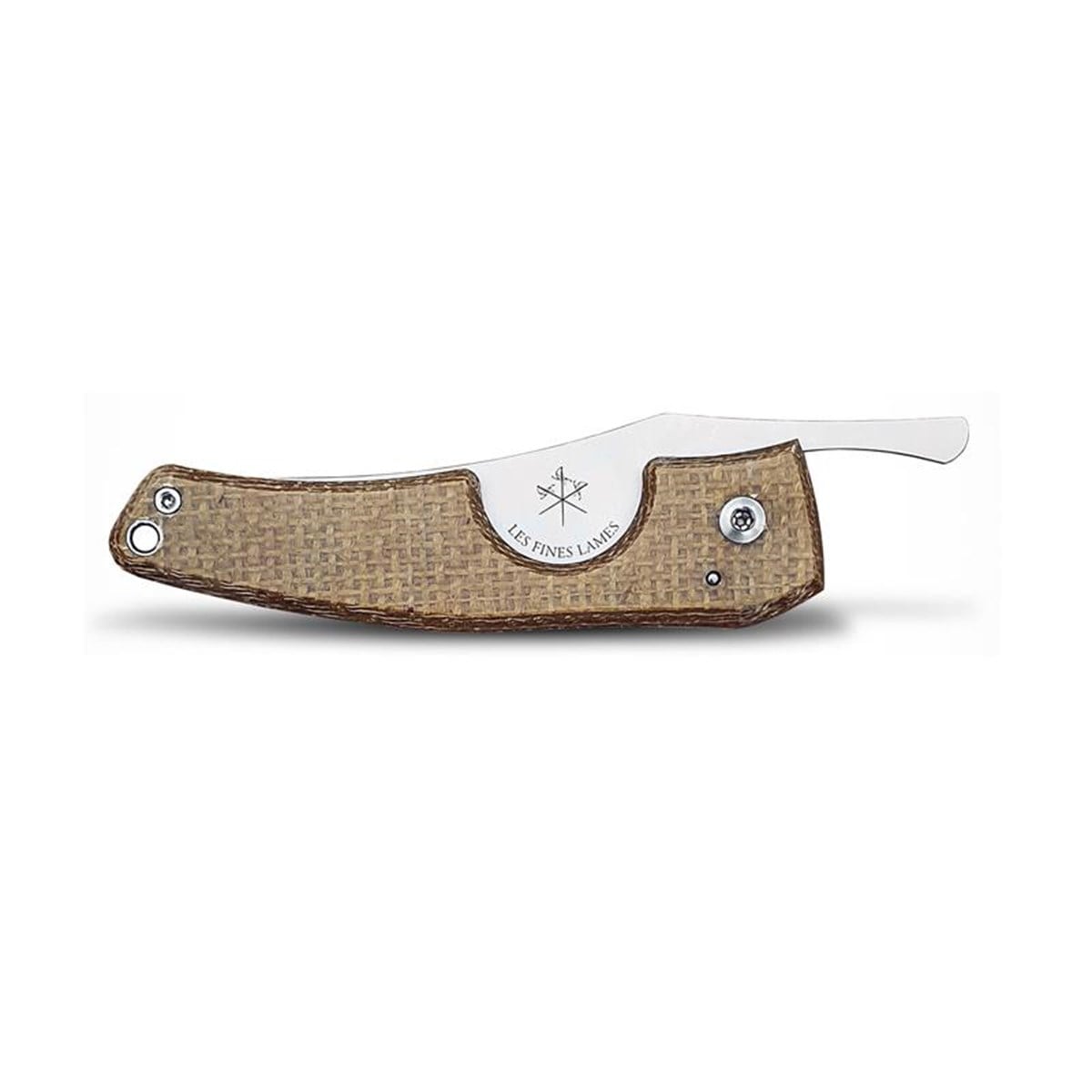 TR2223,Le Petit by Les Fines Lames Micarta Karamel Puro Kesici