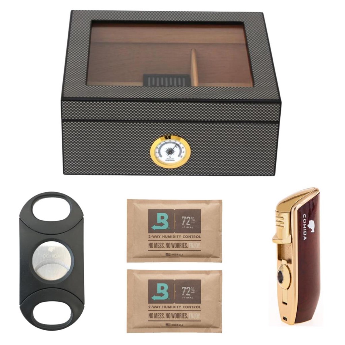 TRPKT002,PremiumQuality Orta Humidor Puro Seti (2 Adet Boveda 72 60 Gram Hediyeli)