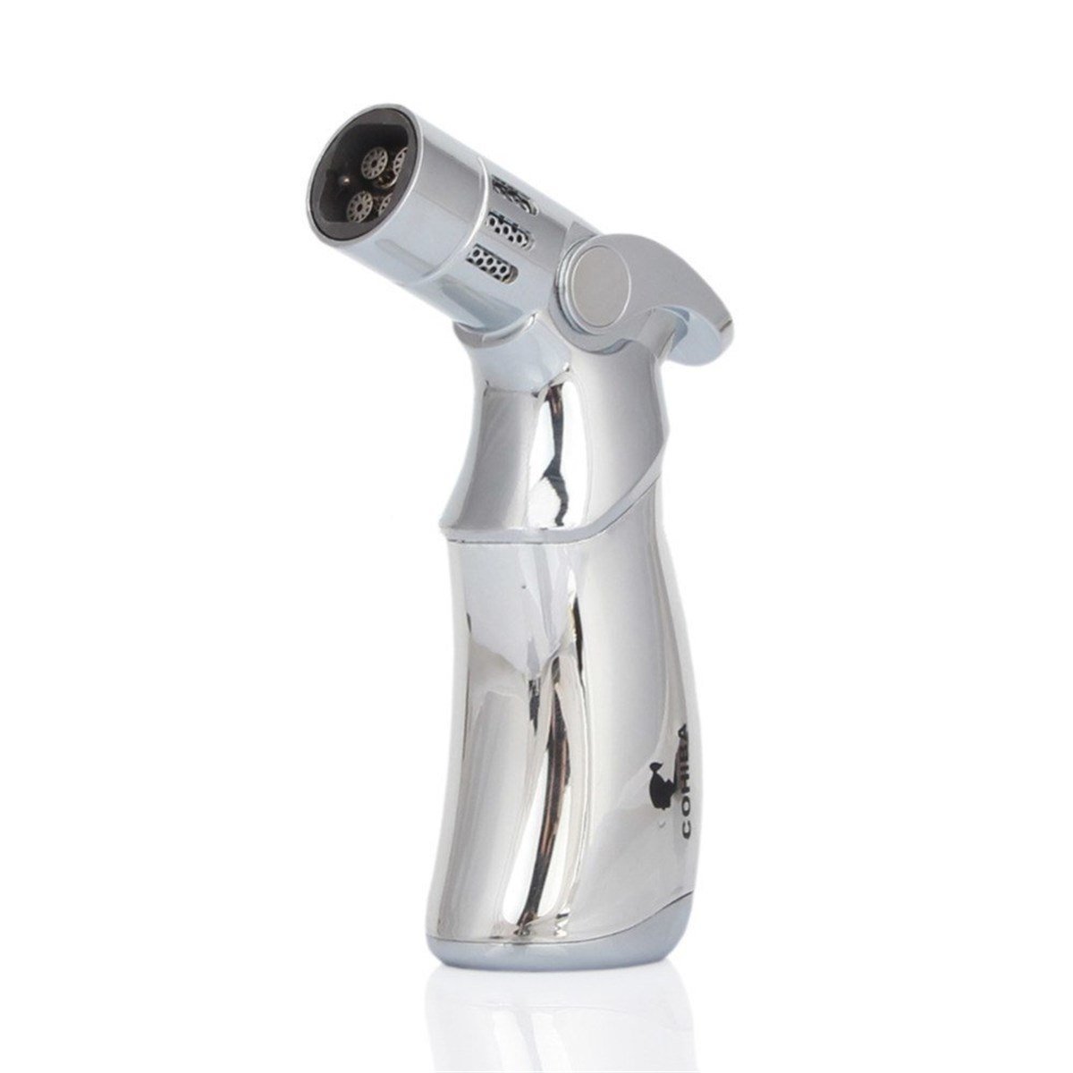 TR786,Cohiba 4 Torch Gümüş Masa Tipi Puro Çakmağı