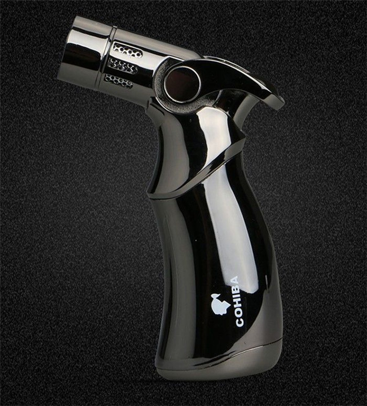 TR785,Cohiba 4 Torch Siyah Masa Tipi Puro Çakmağı