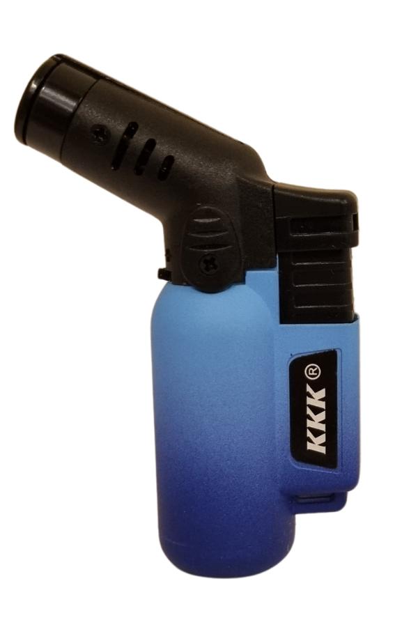 TR8016,PremiumQuality Mavi-Siyah Tek Torch Pürmüz Masa Tipi Plastik Puro Çakmağı