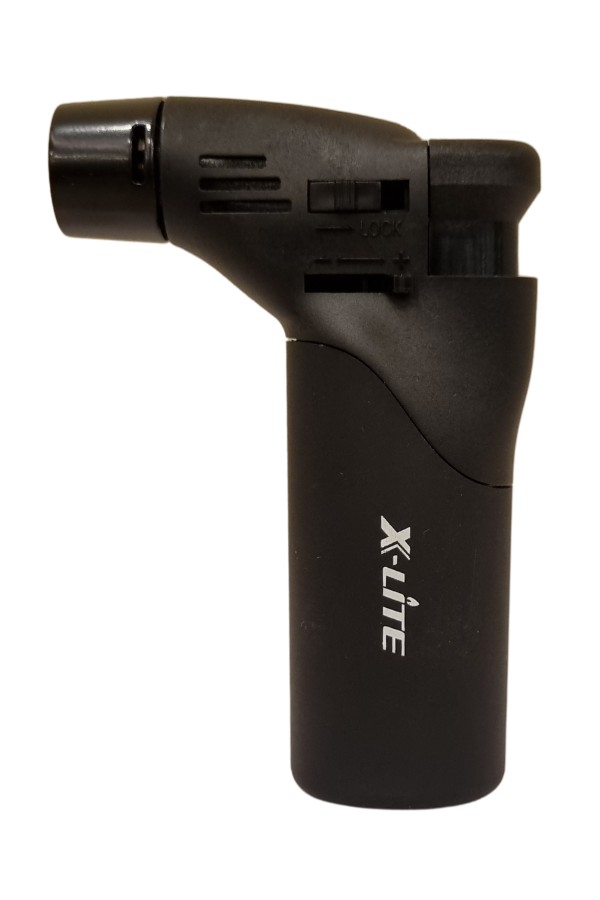 TR8000,X-Lite Siyah Masa Tipi Tek Torch Pürmüz Plastik Puro Çakmağı
