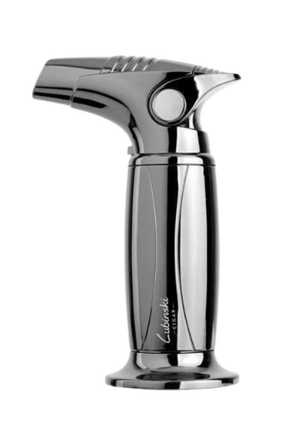 LB-193,Lubinski Tek Torch Pürmüz Gunmetal Metal Masa Tipi Puro Çakmağı