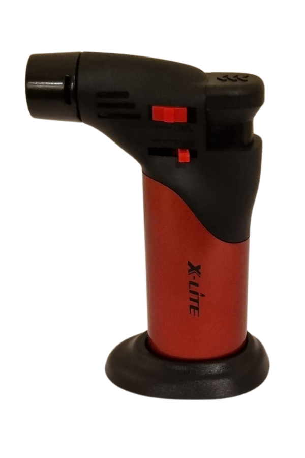 TR8105,X-Lite Kırmızı Tek Torch Masa Tipi Plastik Puro Çakmağı