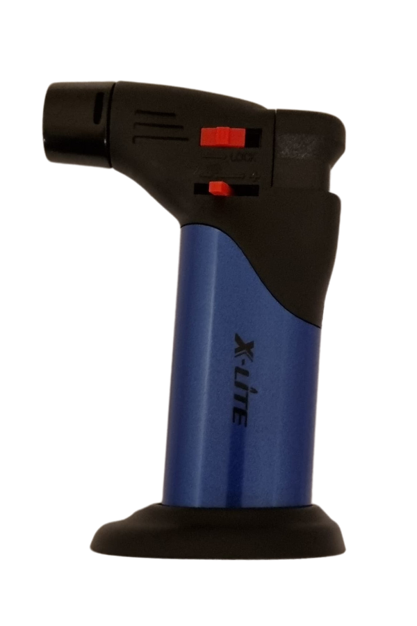 TR8103,X-Lite Lacivert Tek Torch Masa Tipi Plastik Puro Çakmağı