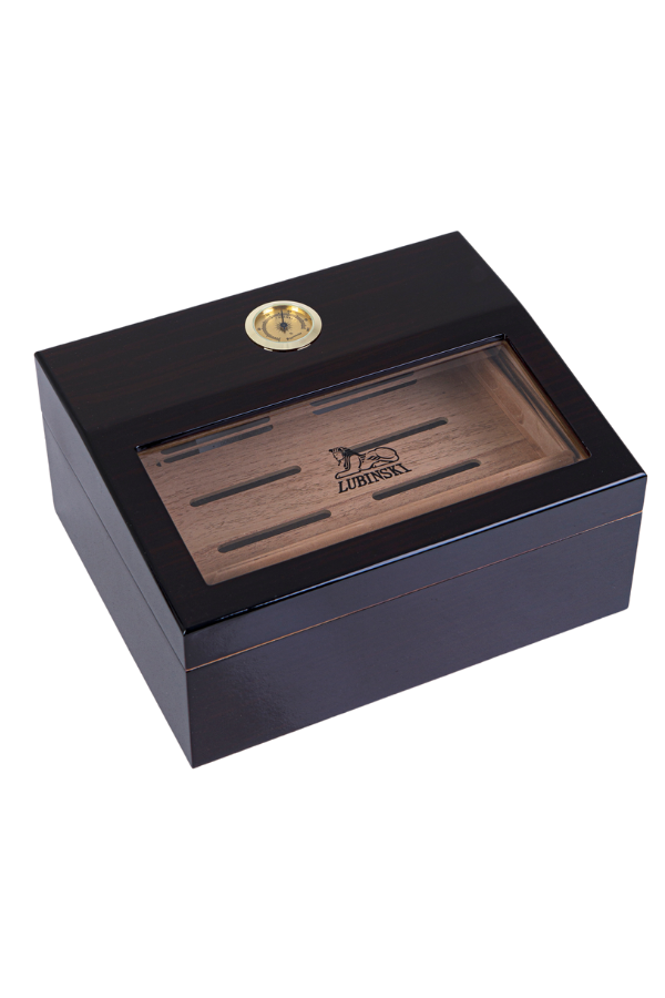 TR8403,Lubinski Kahverengi Sedir Humidor Puro Kutusu