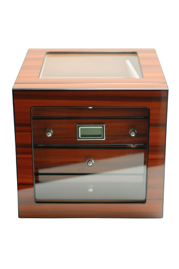 TR9640,PremiumQuality Recoleta Siyah Kahverengi Humidor Puro Kutusu