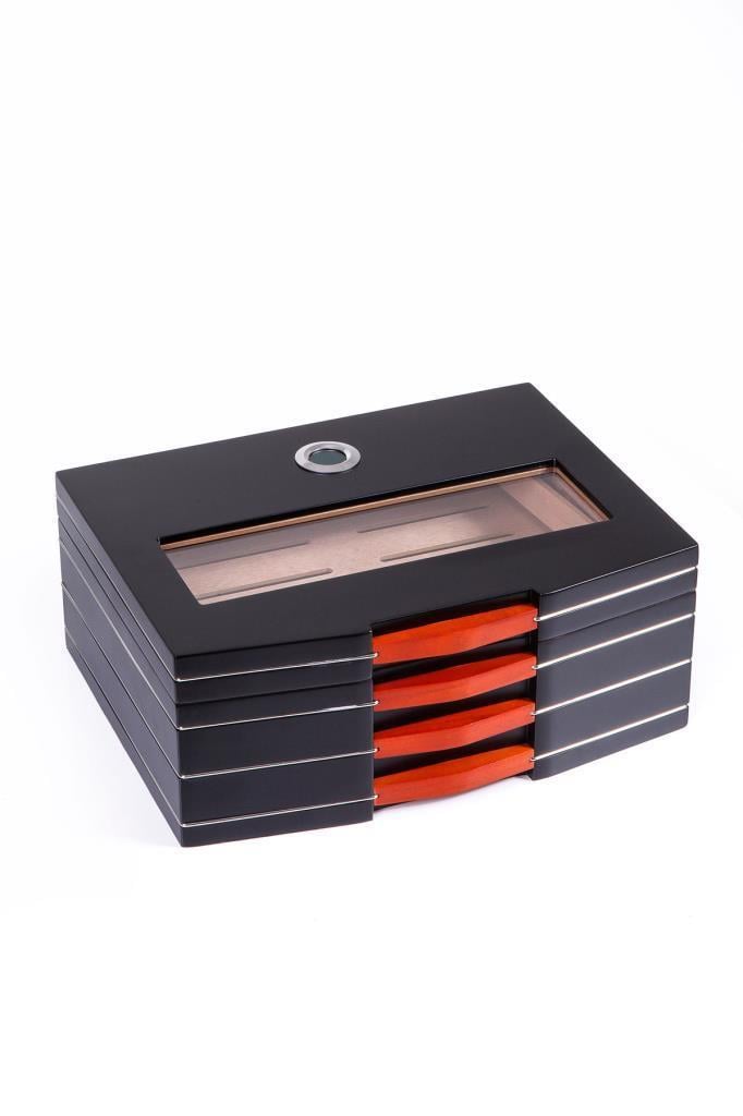 TR7535,PremiumQuality Tela Sedir Humidor Puro Kutusu