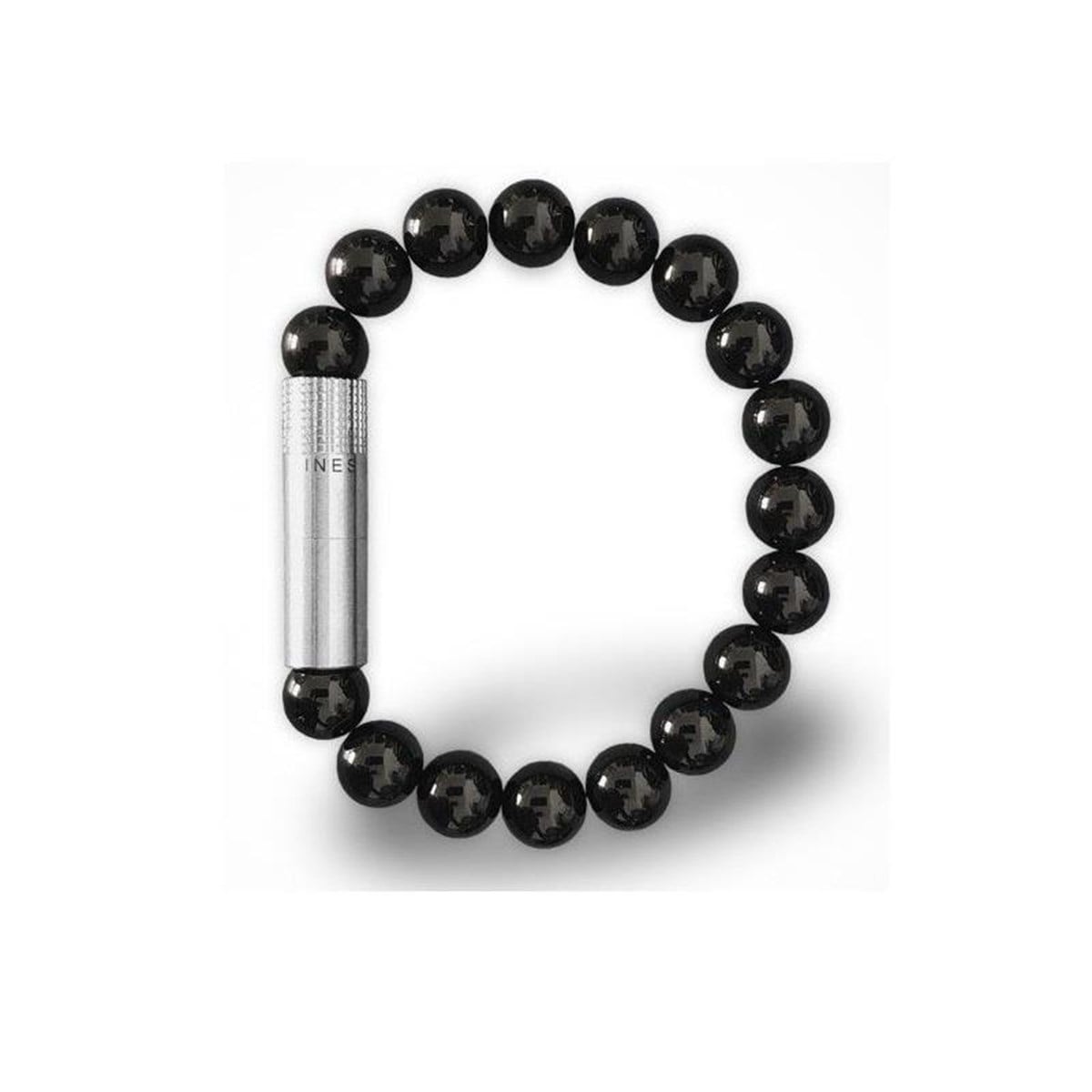 TR3906,Les Fines Lames Punch Bileklik Steel Oniks - M