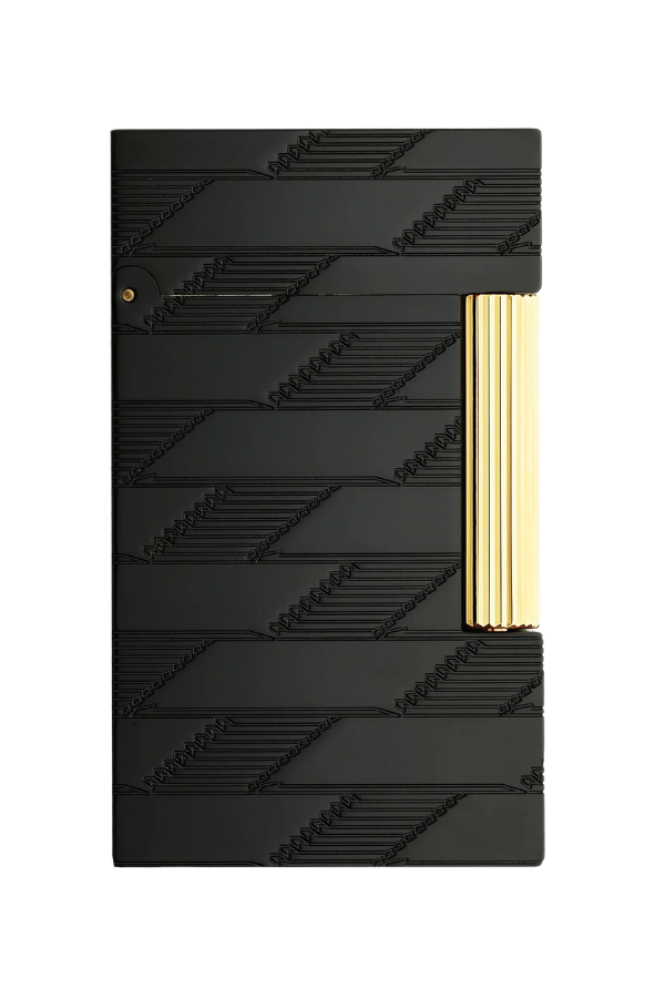 TR8346,S.T. Dupont Line 2 Cling 1872 Monogram Black Puro Çakmağı 16179