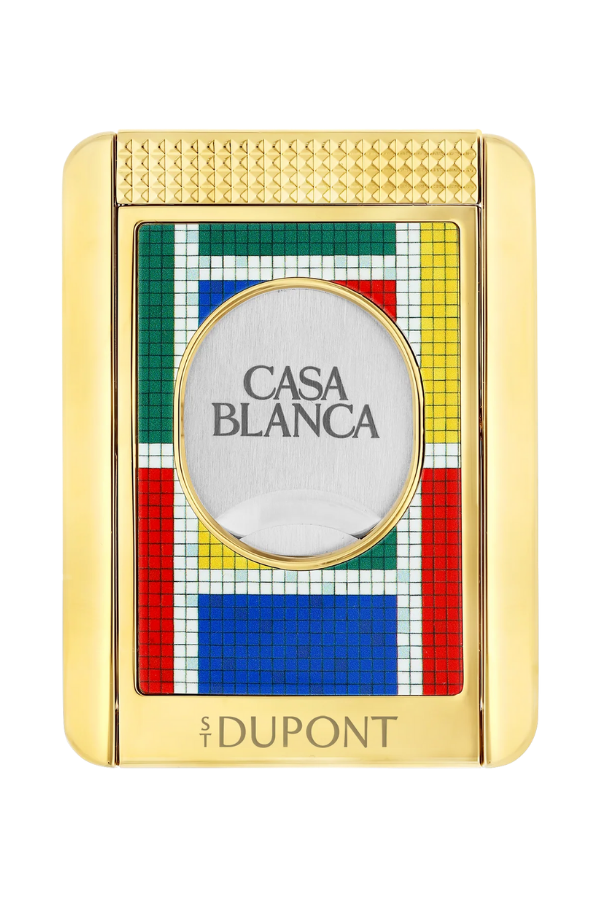 TR8181,S.T. Dupont Casablanca Mozaik Desenli Puro Makası Kesici & Puro Standı 3432