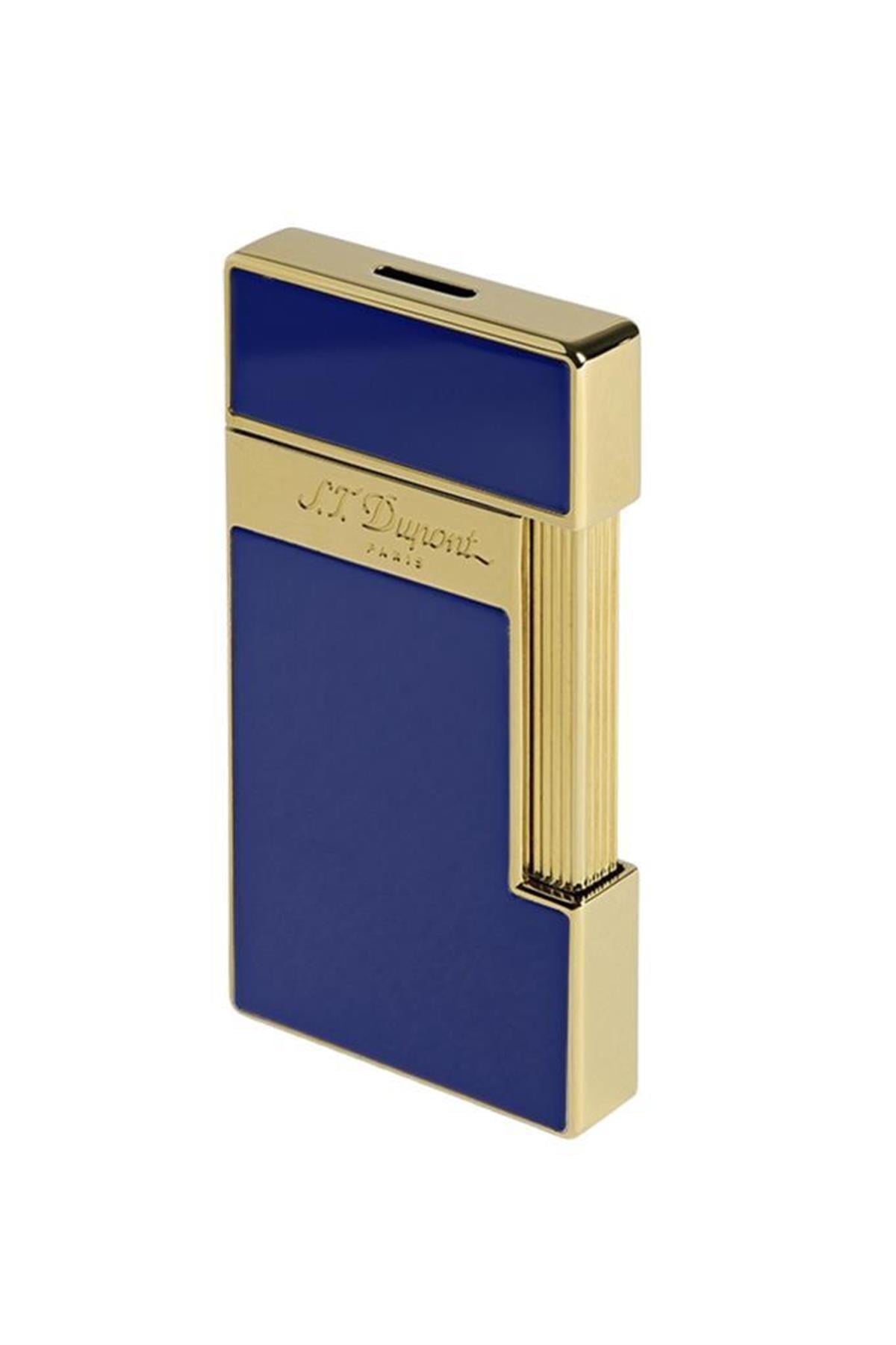 TR6388,S.T. Dupont Slimmy Shiny Blue Lacquer Puro Çakmağı 28005
