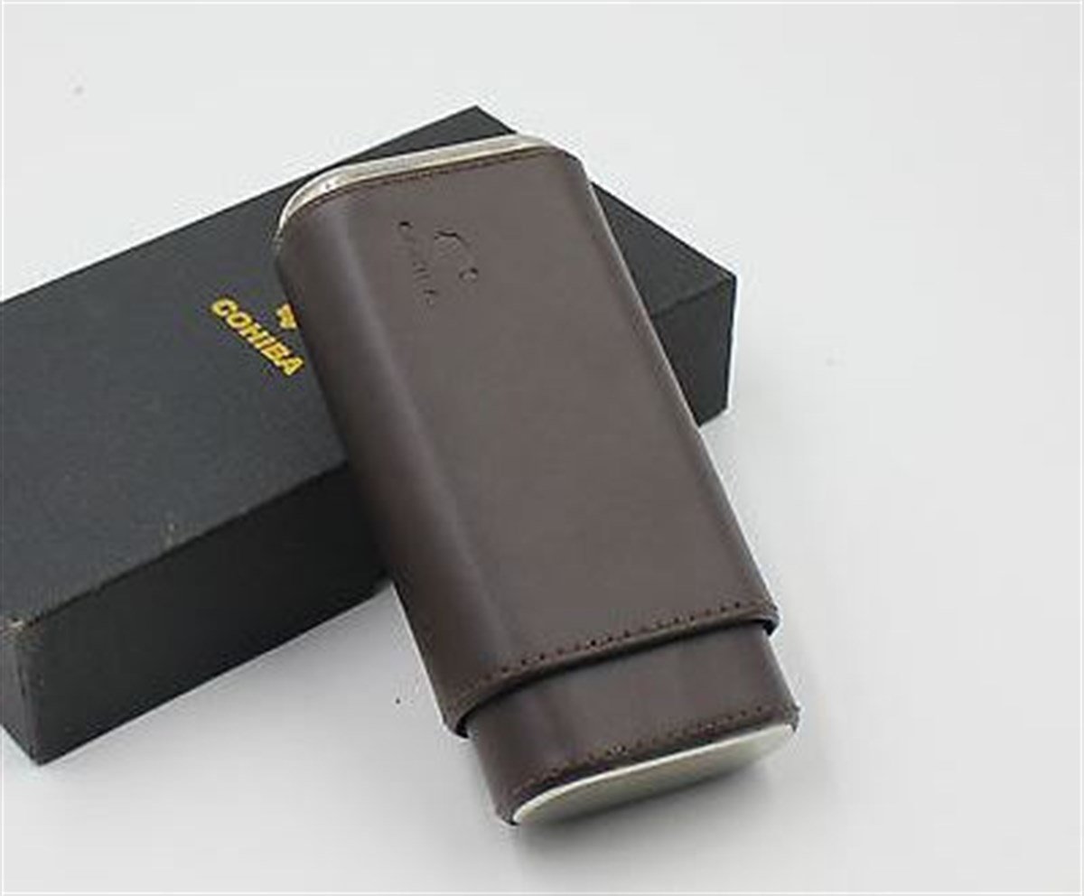 TR804,Cohiba Kahve Puro Kılıfı 3'lü İçi Sedir