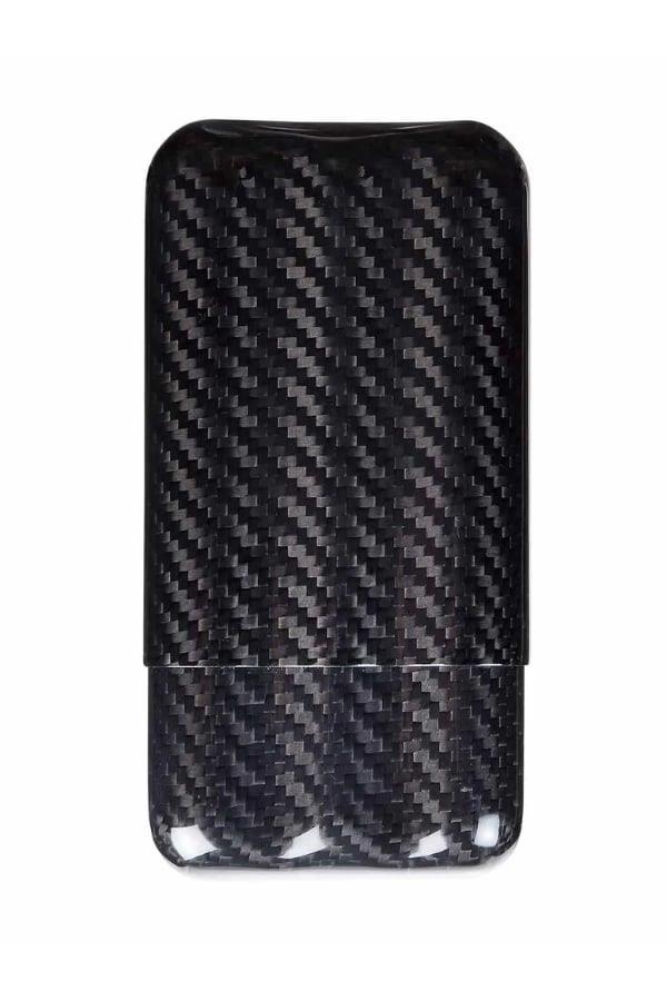 TR6054,Karbon Desenli Üçlü Puro Kılıfı