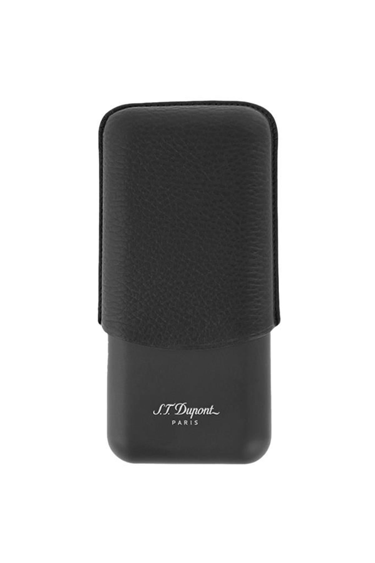 TR6222,S.T. Dupont Siyah Üçlü Puro Kılıfı 183340