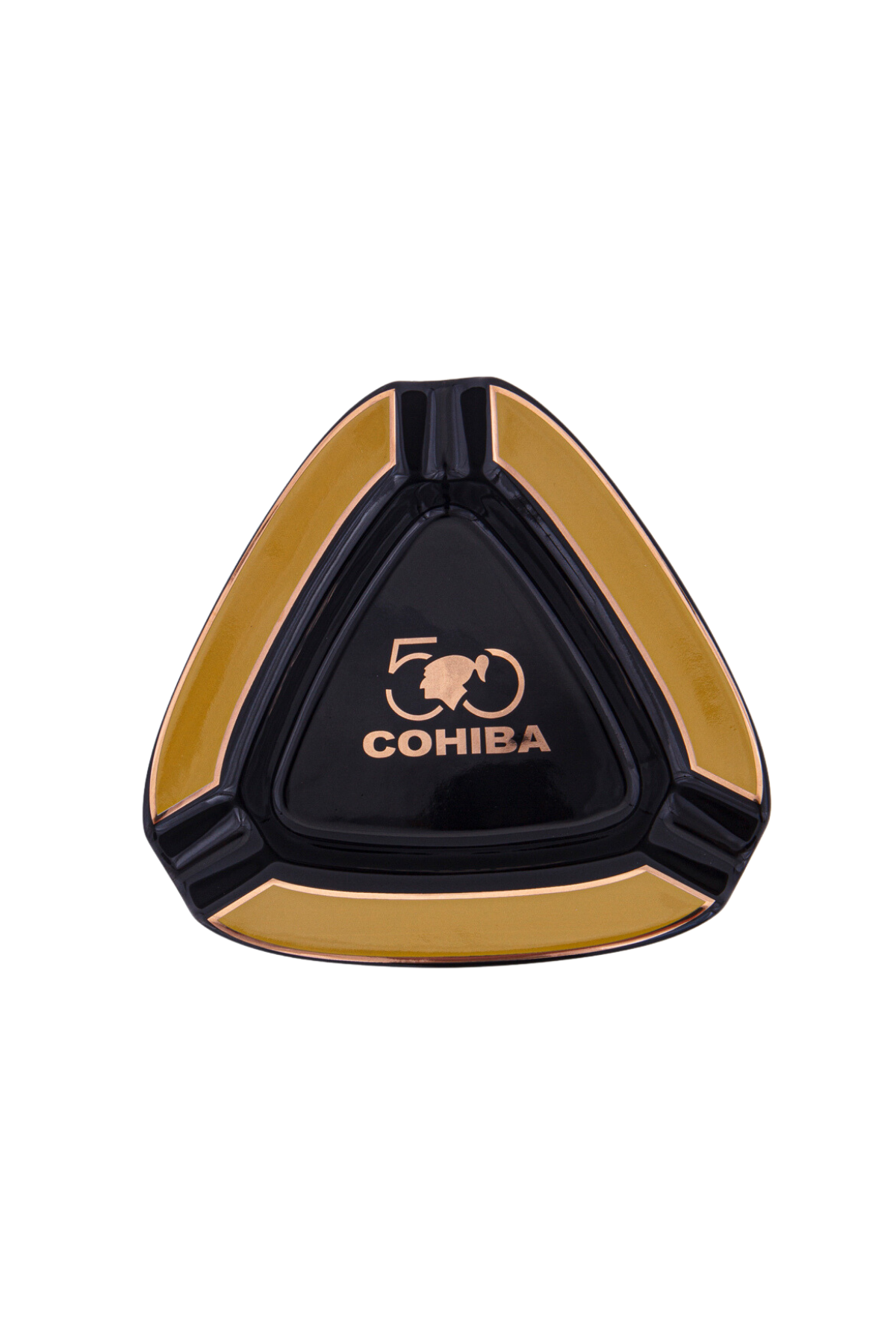 TR6012,Cohiba 50. Yıl Siyah-Gold 3'lü Puro Küllüğü