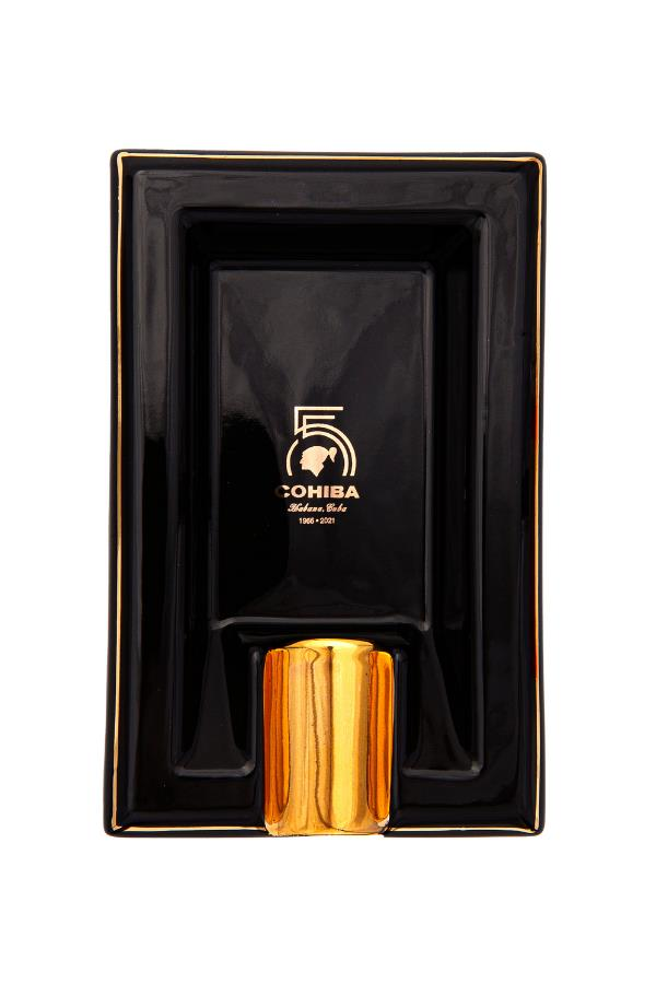 TR7453,Cohiba 55. Yıl Siyah Tekli Porselen Puro Küllüğü