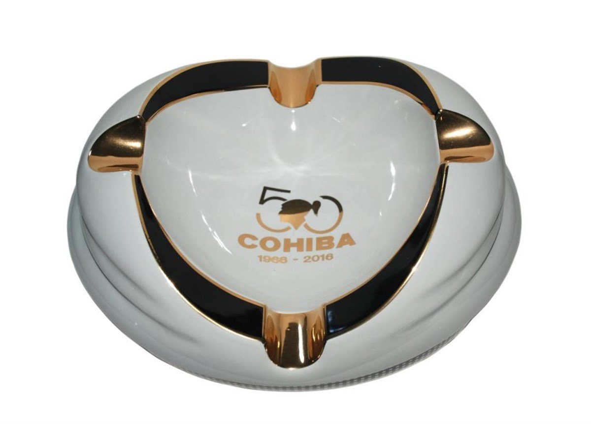 TR1035,Cohiba Beyaz-Siyah-Gold 4'lü Puro Küllüğü
