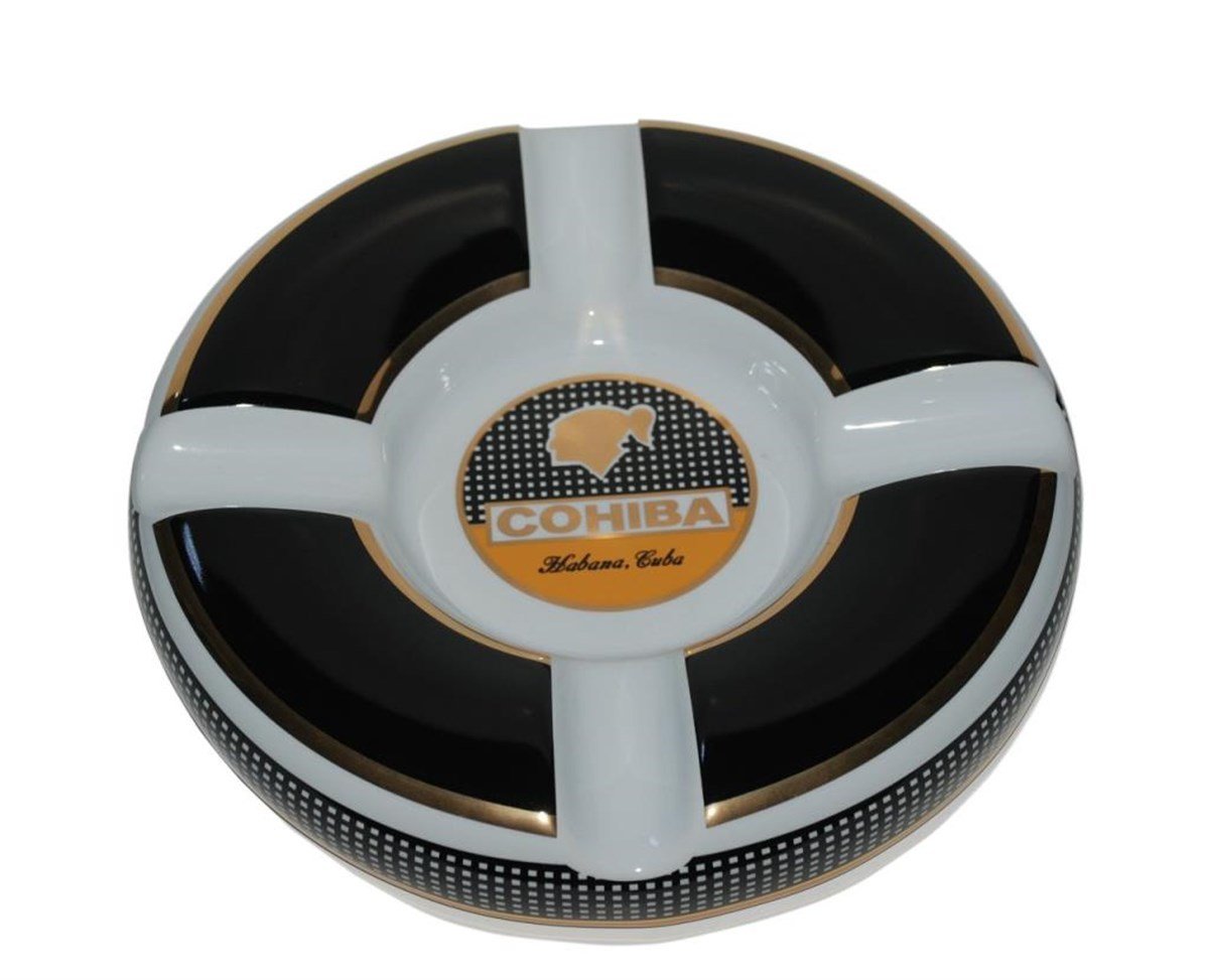 TR1033,Cohiba Siyah-Beyaz 4'lü Puro Küllüğü