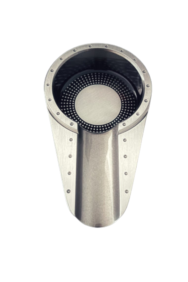 TR7063,PQ Gümüş Gunmetal Porselen Tekli Puro Küllüğü