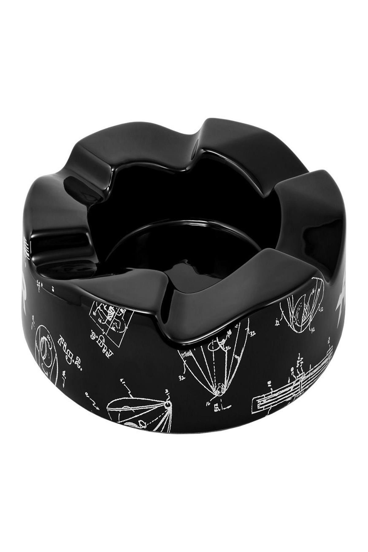 TR6396,Xikar Wave Ashtray Siyah Puro Küllüğü
