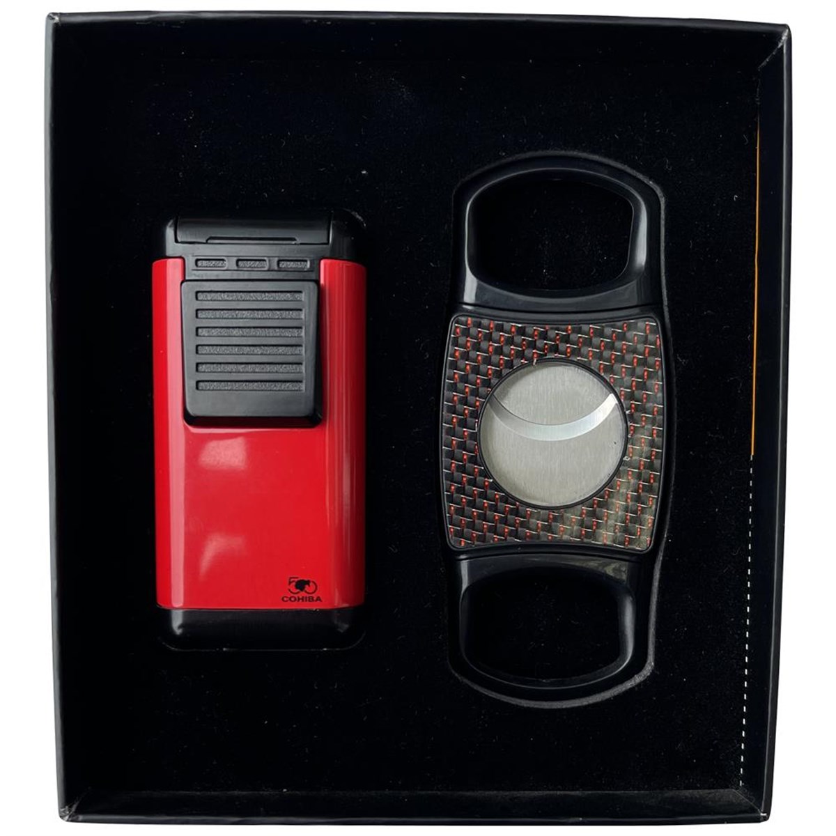 TR3562,Cohiba Çakmak Kesici İkili Puro Seti